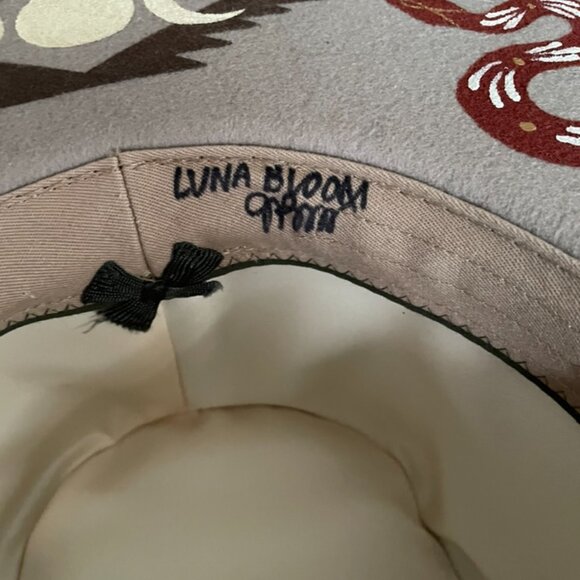 Luna Bloom Hand-Painted Hat - Picture 5 of 6